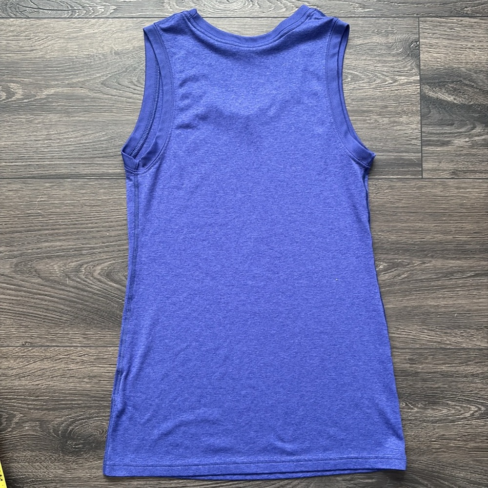Nike Blue Dri-FIT Tank Top Regular Fit Size XS - Picture 2 of 5